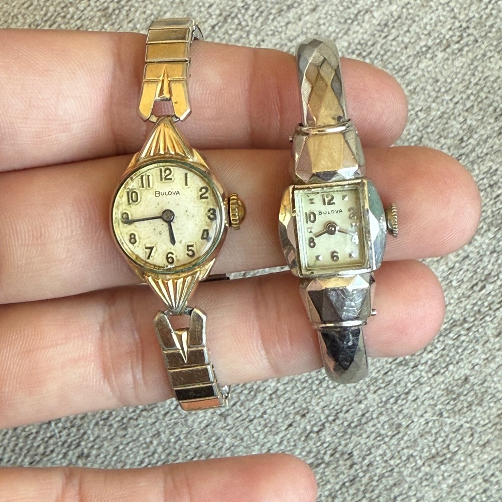 Bulova Gold and Silver Vintage Style Watches